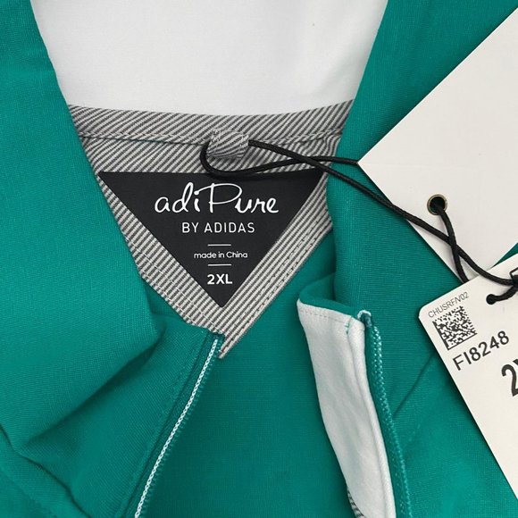 Adipure By Adidas Men's Sweatshirt Golf Green - Picture 3 of 8